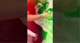 Kyro our pug puppy gets a massage